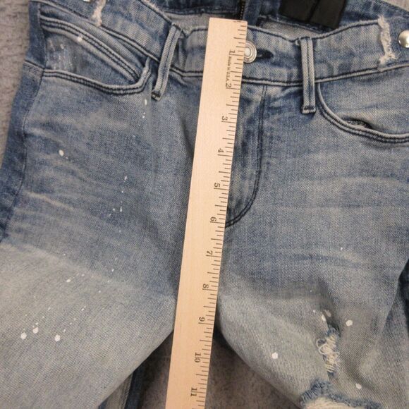 RTA Womens Skinny Jeans size 26 Distressed 2 Tone Ankle Fray Hem - Picture 9 of 11